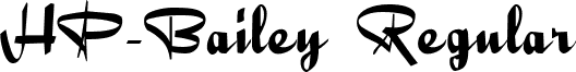 HP-Bailey Regular font - HP-Bailey.ttf