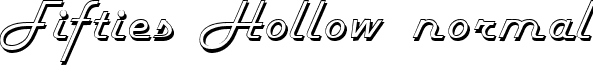 Fifties Hollow normal font - Fifties Hollow.ttf