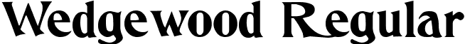 Wedgewood Regular font - Wedgewood.ttf