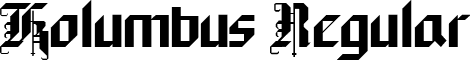 Kolumbus Regular font - Kolumbus.ttf