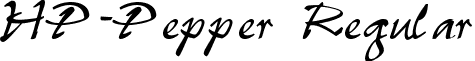 HP-Pepper Regular font - HP-Pepper.ttf