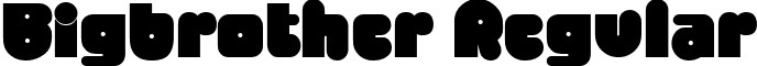 Bigbrother Regular font - Bigbrother.ttf