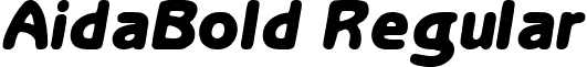 AidaBold Regular font - AidaBold.ttf