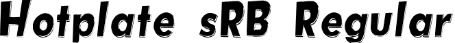 Hotplate sRB Regular font - Hotplate(sRB).TTF