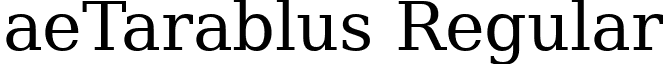 aeTarablus Regular font - ae_Tarablus.ttf