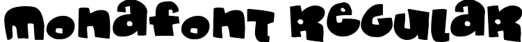 Monafont Regular font - MONAFONT.TTF