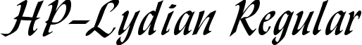 HP-Lydian Regular font - HP-Lydian.ttf