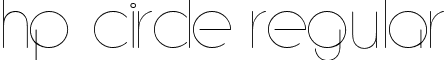 HP-Circle Regular font - HP-Circle.ttf