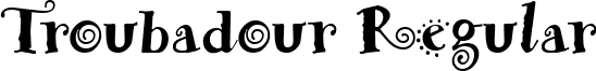 Troubadour Regular font - Troubadour.ttf