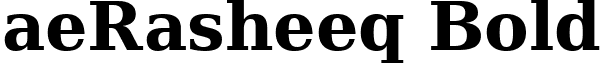 aeRasheeq Bold font - ae_Rasheeq.ttf