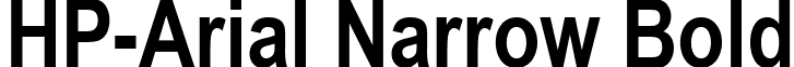 HP-Arial Narrow Bold font - HP-Arial Narrow.ttf