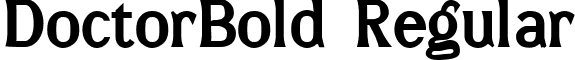 DoctorBold Regular font - DoctorBold.ttf