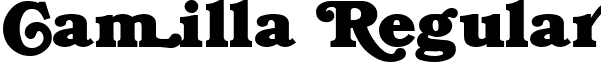 Camilla Regular font - Camilla.ttf