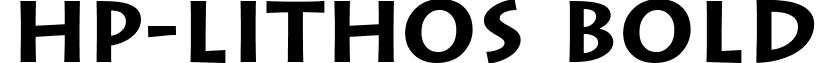 HP-Lithos Bold font - HP-Lithos.ttf