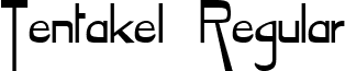 Tentakel Regular font - Tentakel.ttf