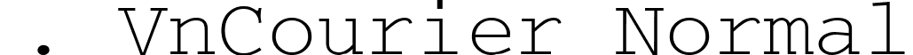 . VnCourier Normal font - .VnCourier.ttf