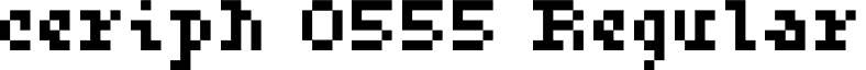 ceriph 0555 Regular font - ceriph 05_55.ttf