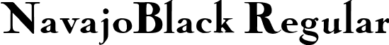 NavajoBlack Regular font - NavajoBlack.ttf