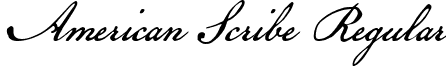 American Scribe Regular font - American Scribe.ttf