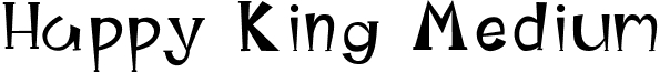 Happy King Medium font - Happy King.ttf