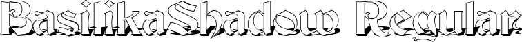 BasilikaShadow Regular font - BasilikaShadow.ttf