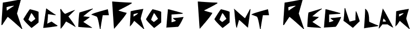 RocketFrog Font Regular font - rocketfrog_font.ttf