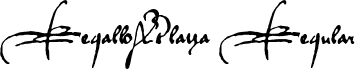 RegalloAPlaya Regular font - regalloaplaya.ttf