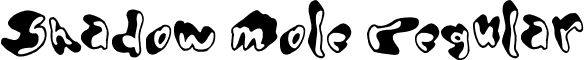 Shadow Mole Regular font - Shadow Mole.ttf