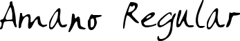 Amano Regular font - Amano.ttf