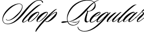 Sloop Regular font - Sloop-ScriptOne.ttf