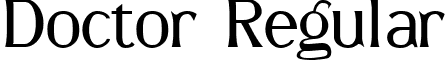 Doctor Regular font - Doctor.ttf