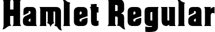 Hamlet Regular font - Hamlet.ttf