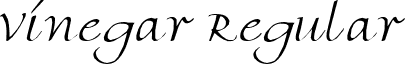 Vinegar Regular font - Vinegar.ttf