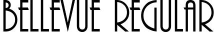 Bellevue Regular font - Bellevue.ttf