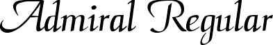 Admiral Regular font - Admiral.ttf