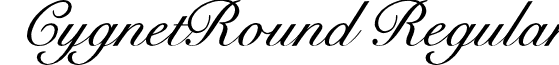 CygnetRound Regular font - CygnetRound.ttf
