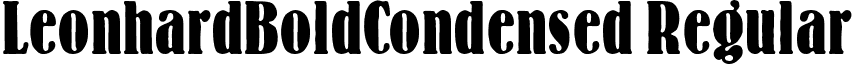 LeonhardBoldCondensed Regular font - LeonhardBoldCondensed.ttf