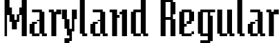 Maryland Regular font - Maryland.ttf