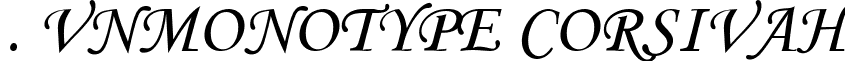 . VnMonotype corsivaH font - .VnMonotype corsivaH.ttf