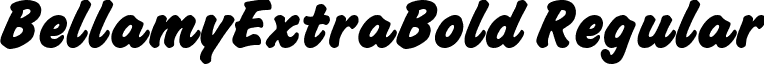 BellamyExtraBold Regular font - BellamyExtraBold.ttf