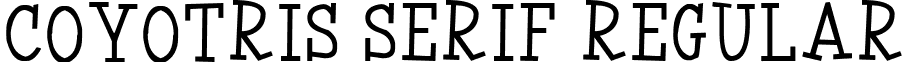 Coyotris Serif Regular font - Coyotris Serif.ttf