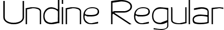 Undine Regular font - Undine.ttf