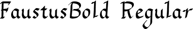 FaustusBold Regular font - FaustusBold.ttf