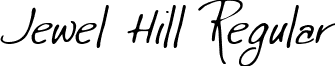 Jewel Hill Regular font - Jewel Hill.ttf
