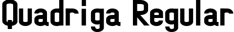 Quadriga Regular font - Quadriga.ttf