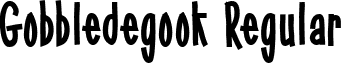 Gobbledegook Regular font - Gobbledegook.ttf