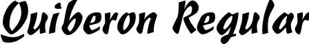 Quiberon Regular font - Quiberon.ttf