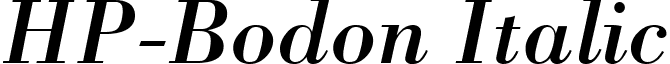 HP-Bodon Italic font - HP-Bodon.ttf