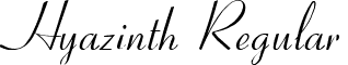 Hyazinth Regular font - Hyazinth.ttf