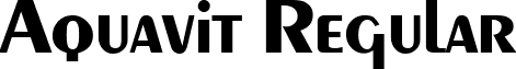 Aquavit Regular font - Aquavit.ttf